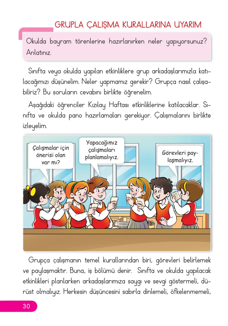 2. Sınıf Hayat Bilgisi Ders Kitabı Cevapları Ata Yayıncılık Sayfa 30