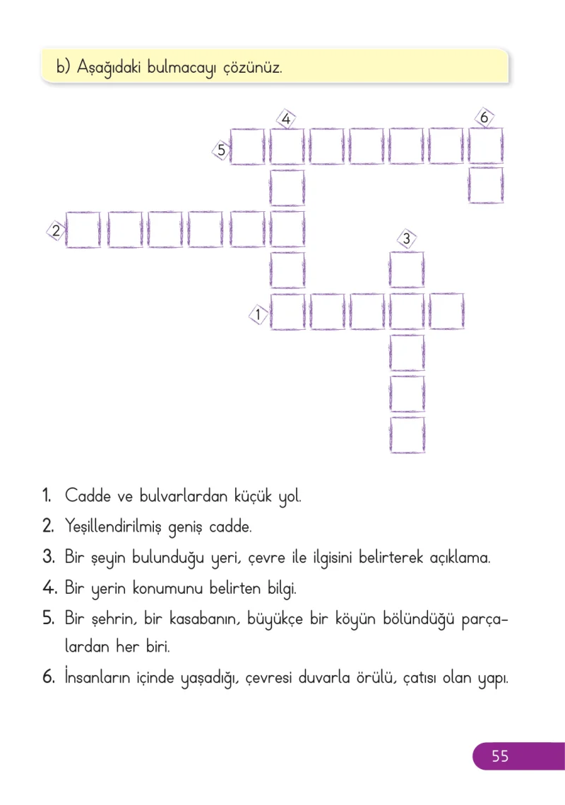 2. Sınıf Hayat Bilgisi Ders Kitabı Cevapları Ata Yayıncılık Sayfa 55