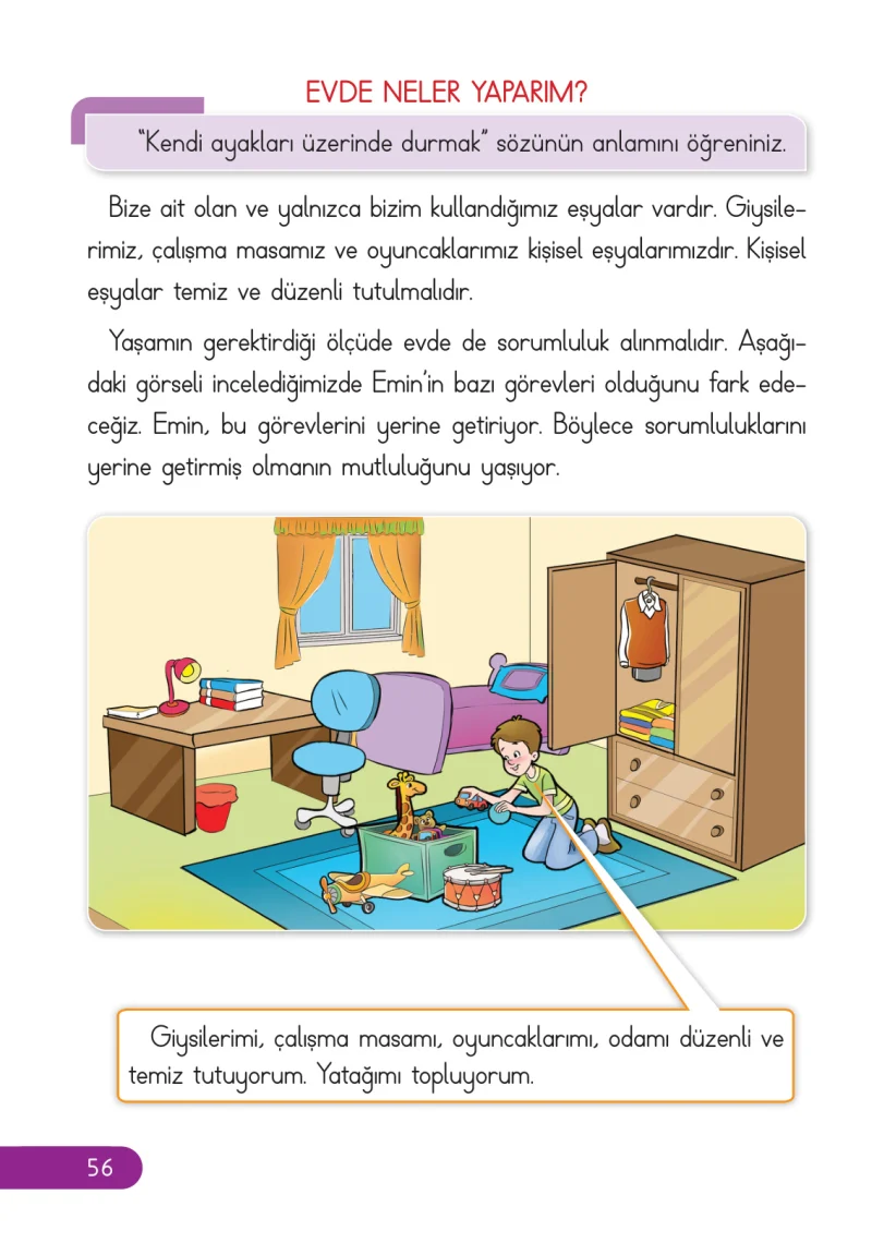 2. Sınıf Hayat Bilgisi Ders Kitabı Cevapları Ata Yayıncılık Sayfa 56