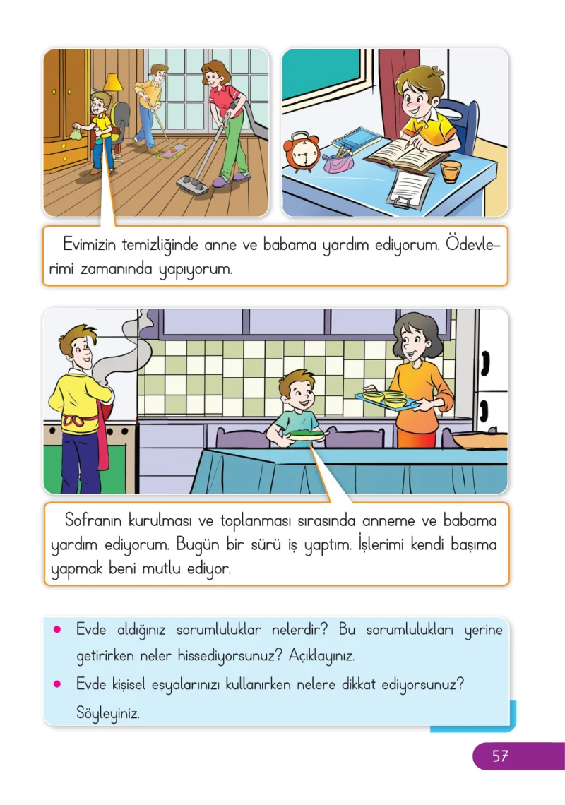 2. Sınıf Hayat Bilgisi Ders Kitabı Cevapları Ata Yayıncılık Sayfa 57