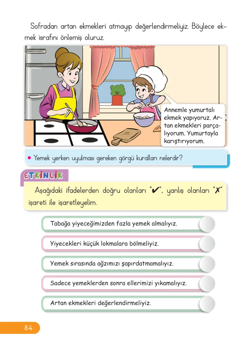 2. Sınıf Hayat Bilgisi Ders Kitabı Cevapları Ata Yayıncılık Sayfa 84