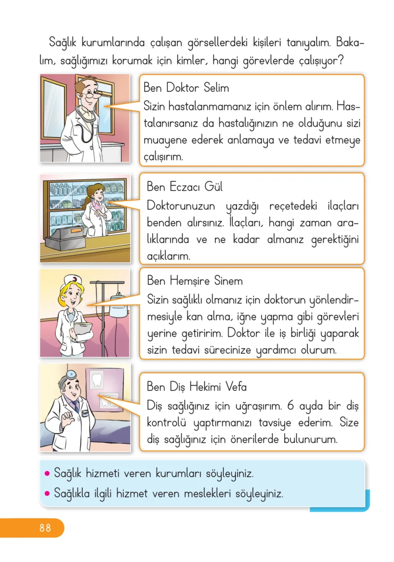 2. Sınıf Hayat Bilgisi Ders Kitabı Cevapları Ata Yayıncılık Sayfa 88