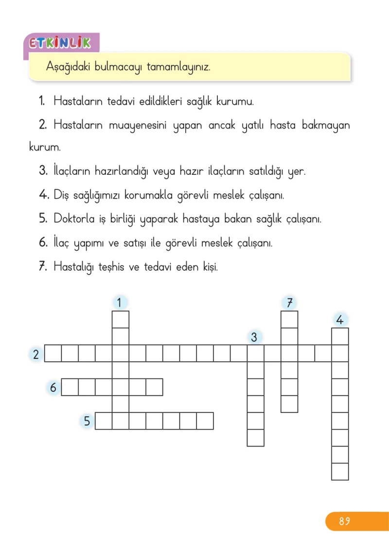 2. Sınıf Hayat Bilgisi Ders Kitabı Cevapları Ata Yayıncılık Sayfa 89