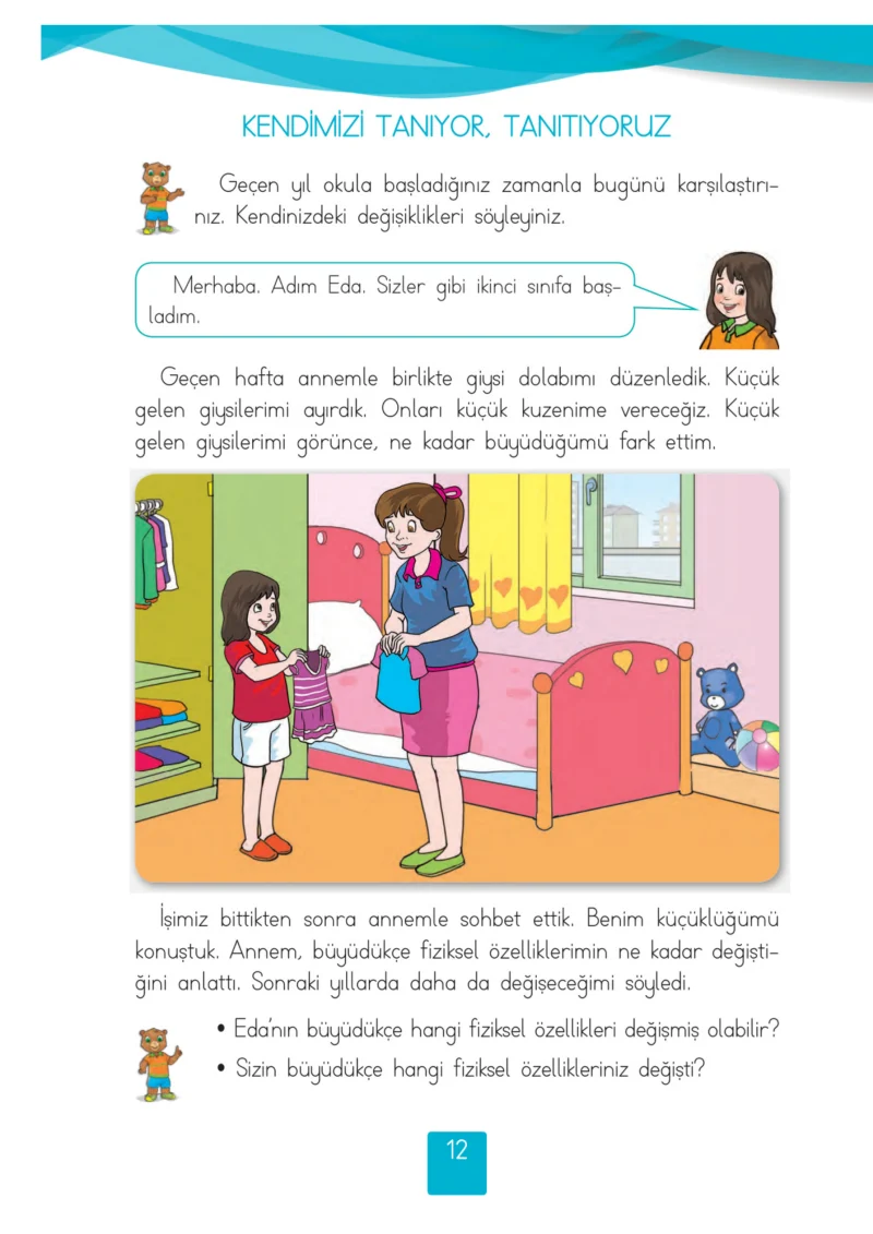 2. Sınıf Hayat Bilgisi Ders Kitabı Cevapları Beşgen Yayıncılık Sayfa 12