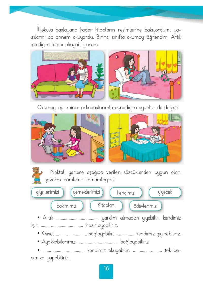 2. Sınıf Hayat Bilgisi Ders Kitabı Cevapları Beşgen Yayıncılık Sayfa 16