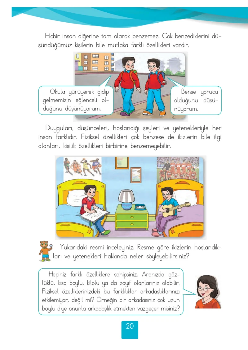 2. Sınıf Hayat Bilgisi Ders Kitabı Cevapları Beşgen Yayıncılık Sayfa 20