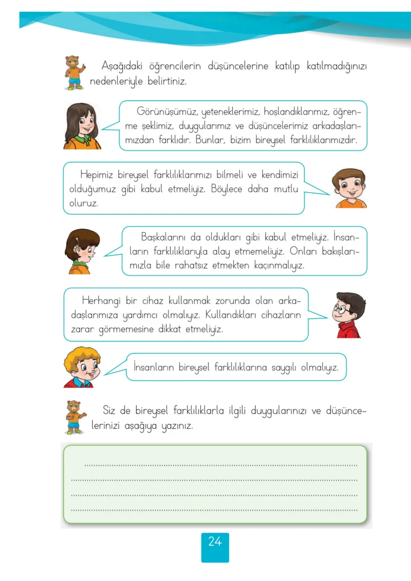 2. Sınıf Hayat Bilgisi Ders Kitabı Cevapları Beşgen Yayıncılık Sayfa 24