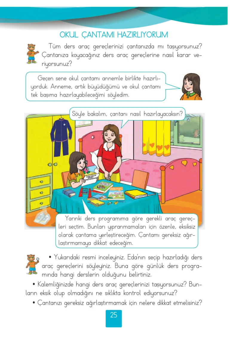 2. Sınıf Hayat Bilgisi Ders Kitabı Cevapları Beşgen Yayıncılık Sayfa 25