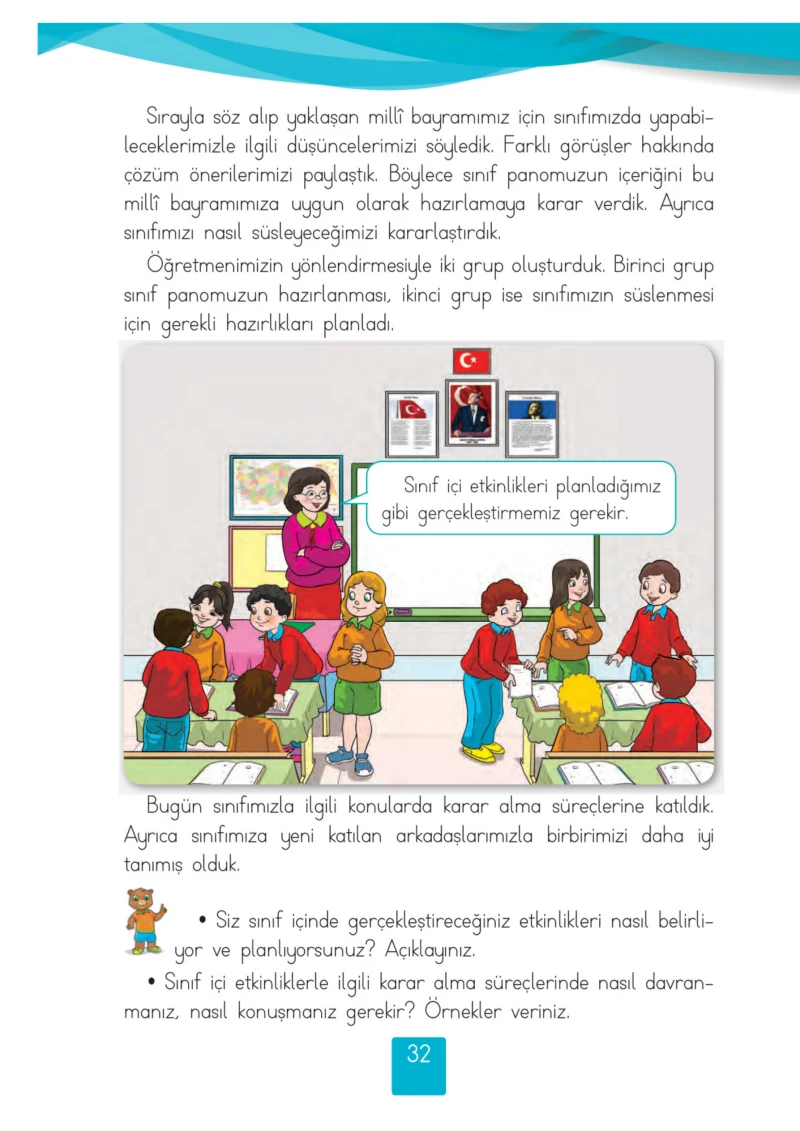 2. Sınıf Hayat Bilgisi Ders Kitabı Cevapları Beşgen Yayıncılık Sayfa 32
