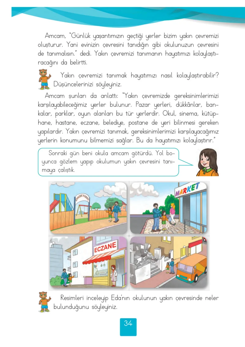 2. Sınıf Hayat Bilgisi Ders Kitabı Cevapları Beşgen Yayıncılık Sayfa 34