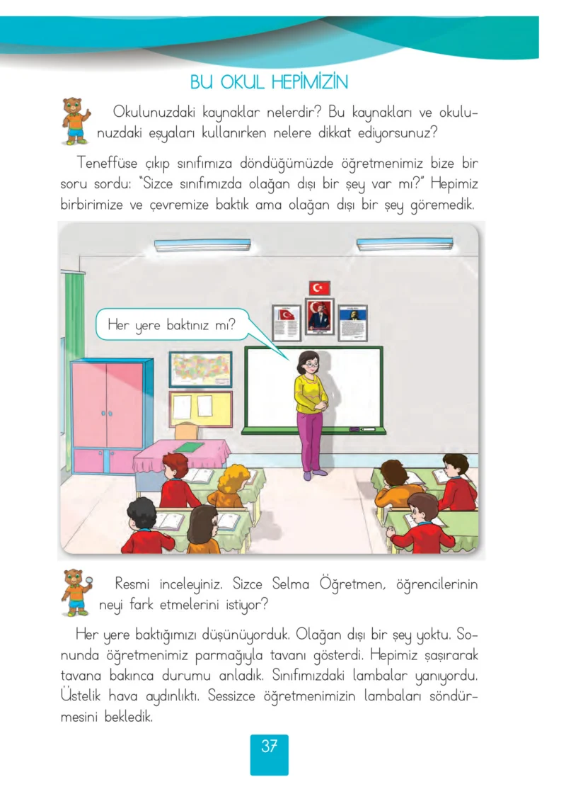 2. Sınıf Hayat Bilgisi Ders Kitabı Cevapları Beşgen Yayıncılık Sayfa 37