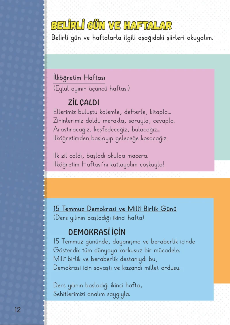 2. Sınıf Hayat Bilgisi Ders Kitabı Cevapları Meb Yayınları 1. Kitap Sayfa 12