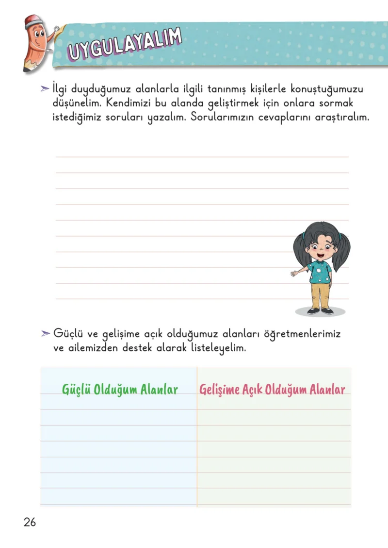 2. Sınıf Hayat Bilgisi Ders Kitabı Cevapları Meb Yayınları 1. Kitap Sayfa 26