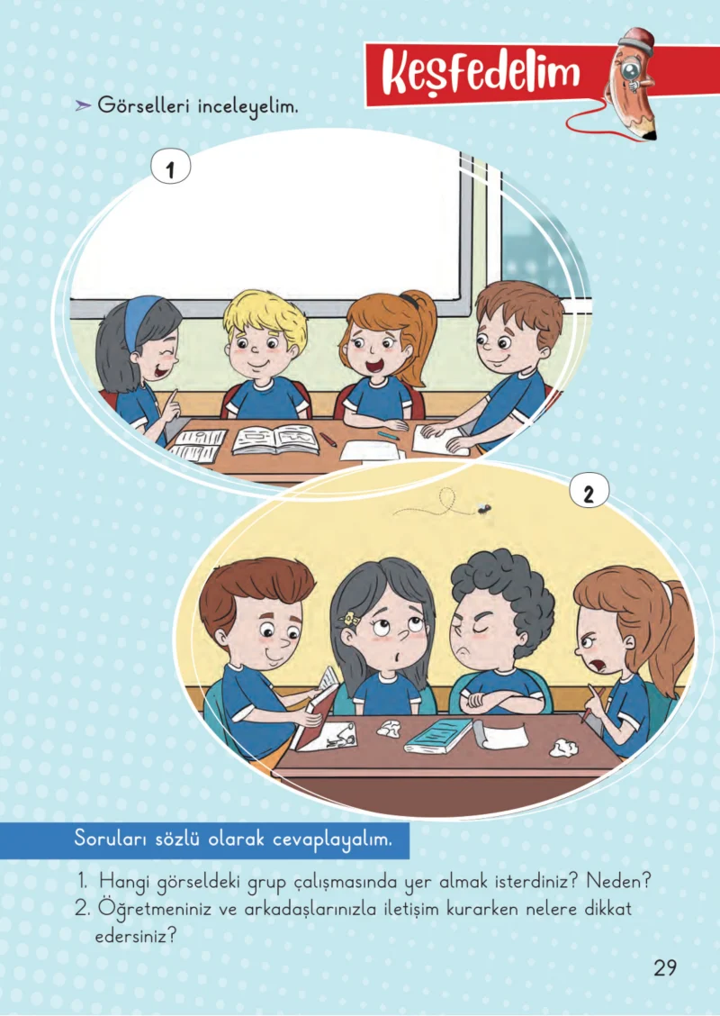 2. Sınıf Hayat Bilgisi Ders Kitabı Cevapları Meb Yayınları 1. Kitap Sayfa 29