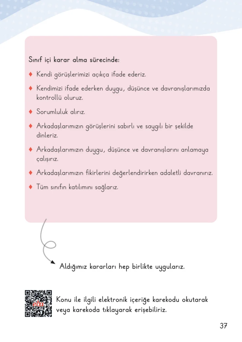 2. Sınıf Hayat Bilgisi Ders Kitabı Cevapları Meb Yayınları 1. Kitap Sayfa 37