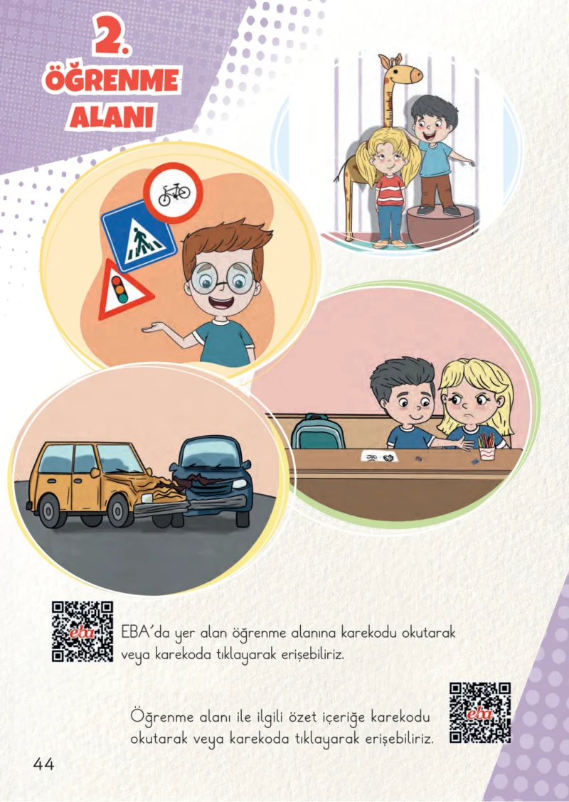 2. Sınıf Hayat Bilgisi Ders Kitabı Cevapları Meb Yayınları 1. Kitap Sayfa 44