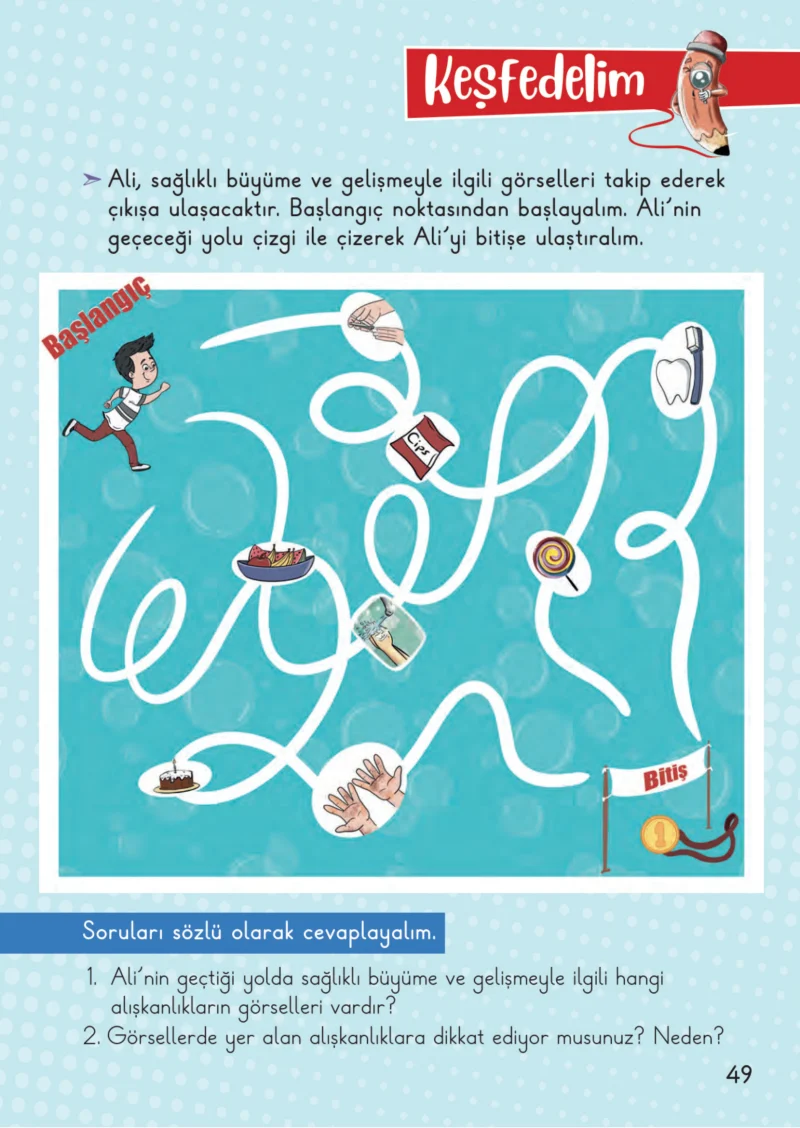 2. Sınıf Hayat Bilgisi Ders Kitabı Cevapları Meb Yayınları 1. Kitap Sayfa 49