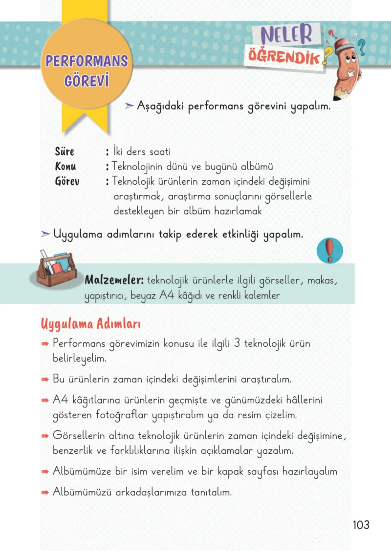 2. Sınıf Hayat Bilgisi Ders Kitabı Cevapları Meb Yayınları 2. Kitap Sayfa 103