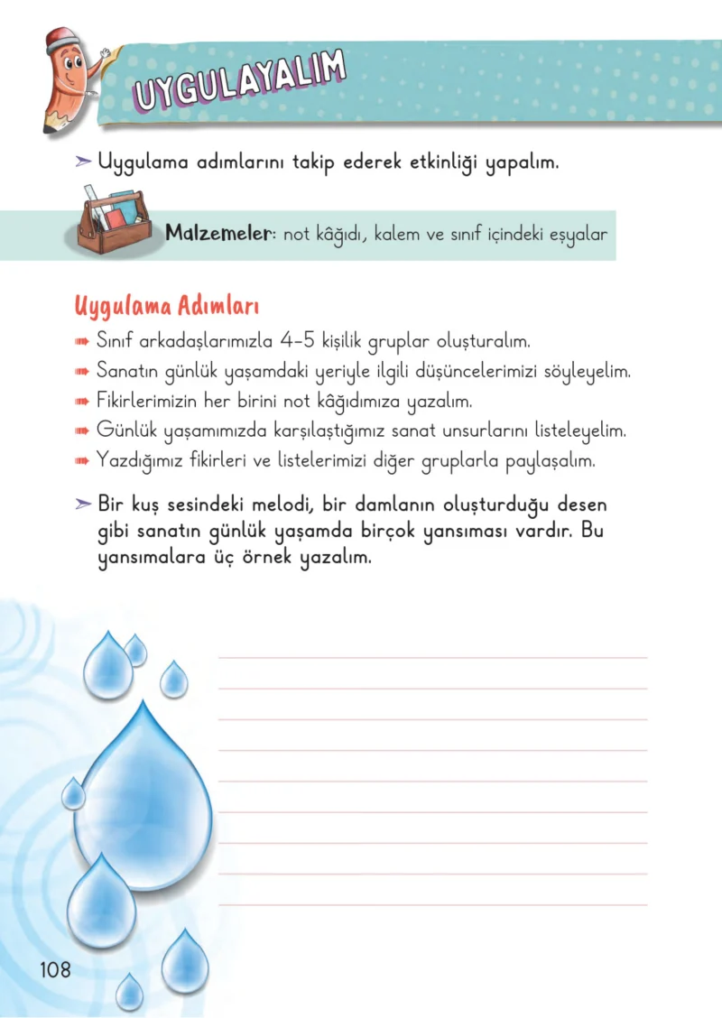 2. Sınıf Hayat Bilgisi Ders Kitabı Cevapları Meb Yayınları 2. Kitap Sayfa 108