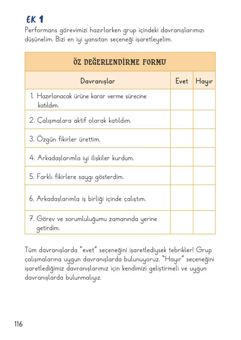2. Sınıf Hayat Bilgisi Ders Kitabı Cevapları Meb Yayınları 2. Kitap Sayfa 116