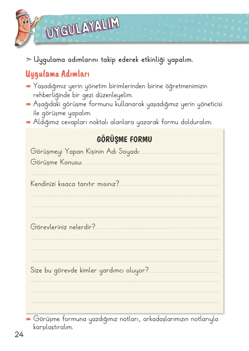2. Sınıf Hayat Bilgisi Ders Kitabı Cevapları Meb Yayınları 2. Kitap Sayfa 24