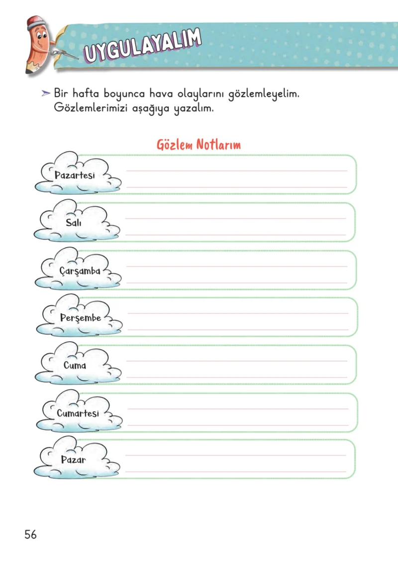 2. Sınıf Hayat Bilgisi Ders Kitabı Cevapları Meb Yayınları 2. Kitap Sayfa 56