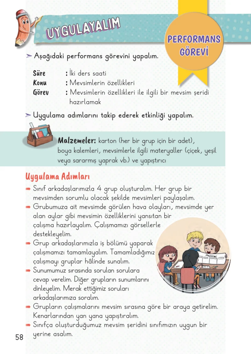 2. Sınıf Hayat Bilgisi Ders Kitabı Cevapları Meb Yayınları 2. Kitap Sayfa 58