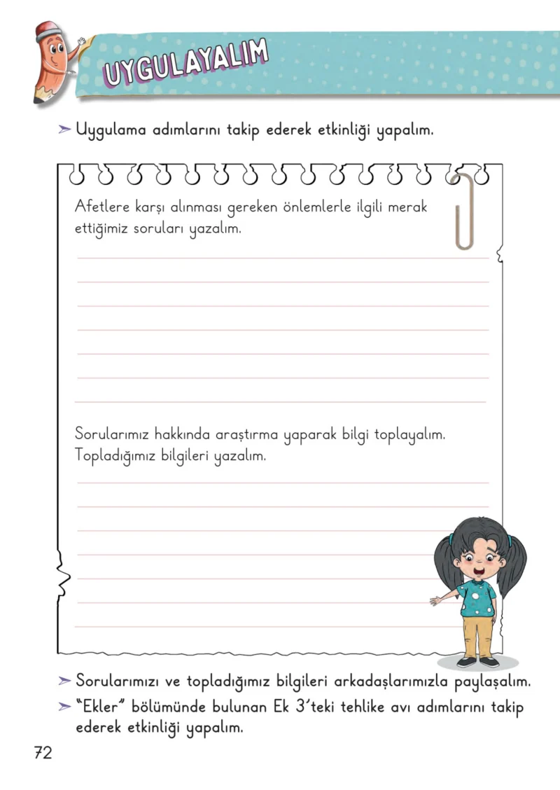 2. Sınıf Hayat Bilgisi Ders Kitabı Cevapları Meb Yayınları 2. Kitap Sayfa 72