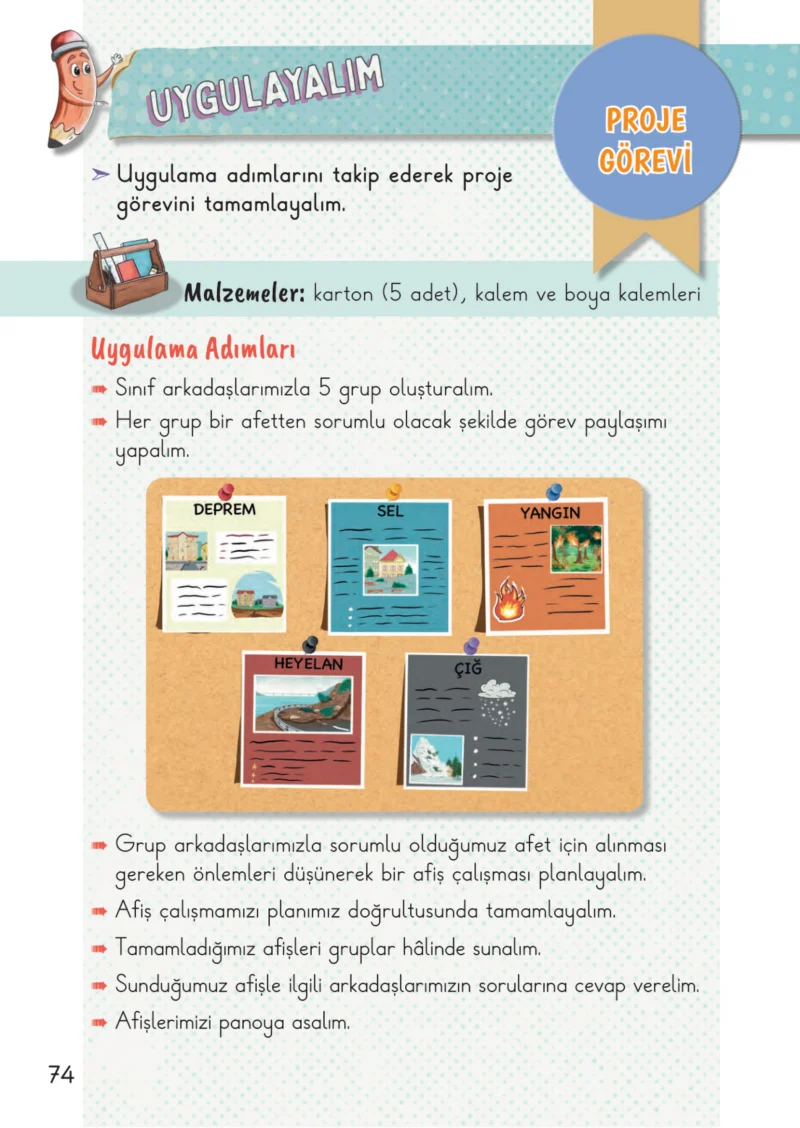 2. Sınıf Hayat Bilgisi Ders Kitabı Cevapları Meb Yayınları 2. Kitap Sayfa 74
