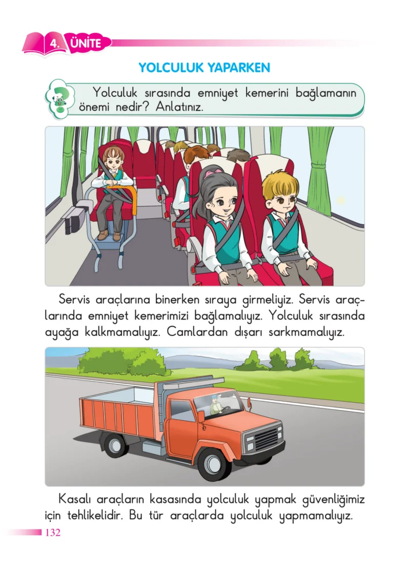 2. Sınıf Hayat Bilgisi Ders Kitabı Cevapları SDR Dİkey Yayınları Sayfa 132