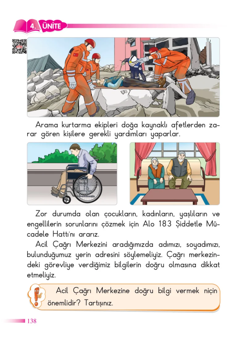 2. Sınıf Hayat Bilgisi Ders Kitabı Cevapları SDR Dİkey Yayınları Sayfa 138