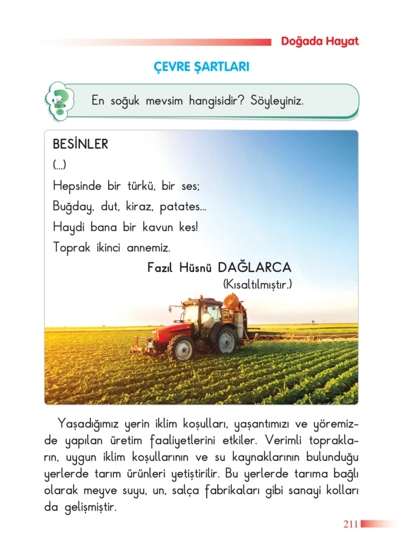 2. Sınıf Hayat Bilgisi Ders Kitabı Cevapları SDR Dİkey Yayınları Sayfa 211