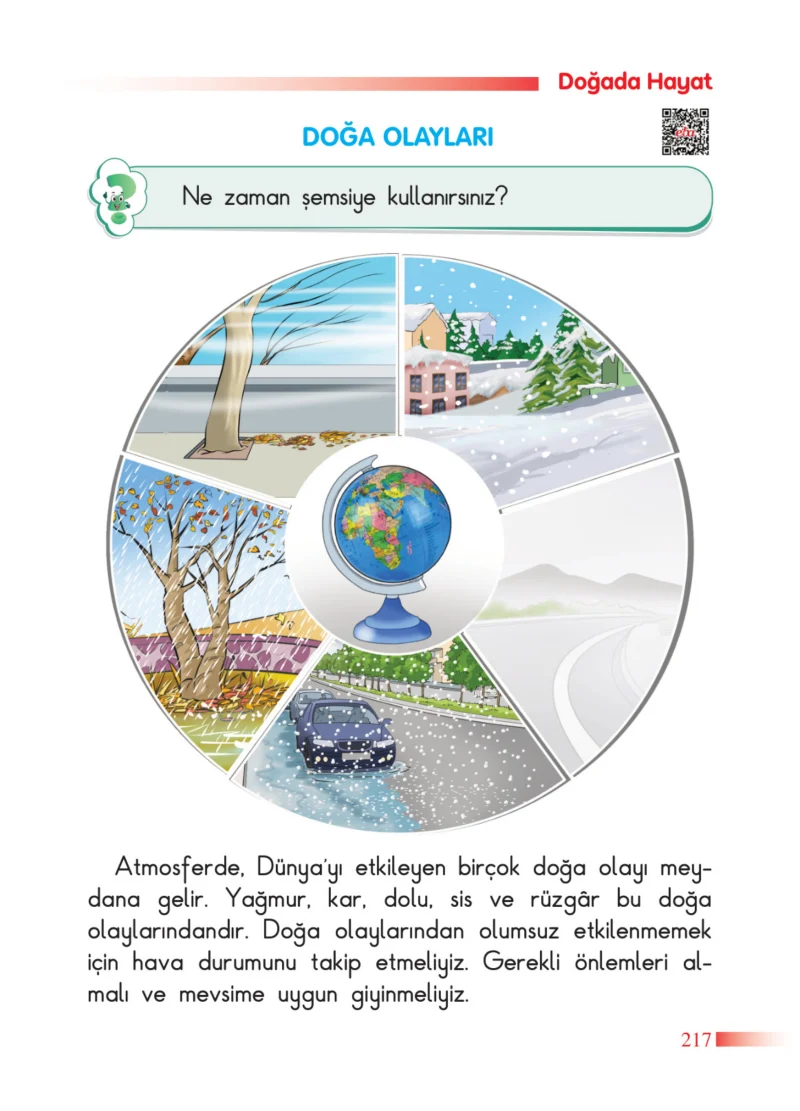 2. Sınıf Hayat Bilgisi Ders Kitabı Cevapları SDR Dİkey Yayınları Sayfa 217
