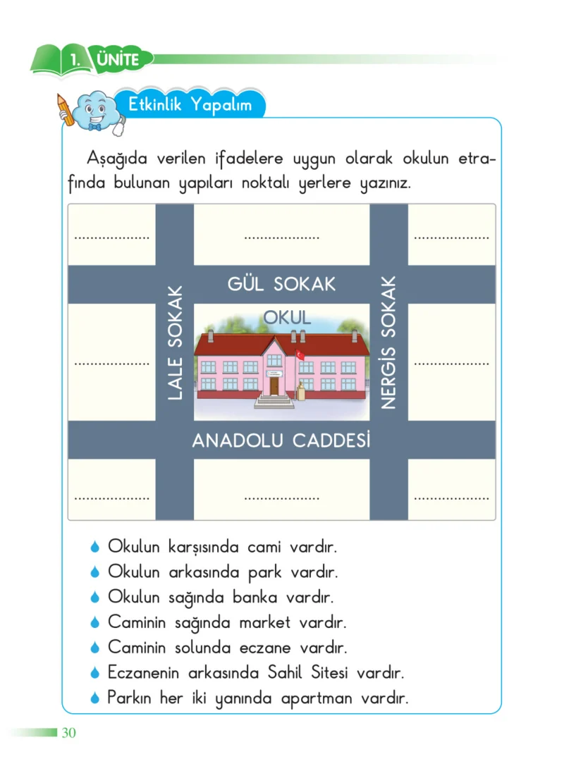 2. Sınıf Hayat Bilgisi Ders Kitabı Cevapları SDR Dİkey Yayınları Sayfa 30