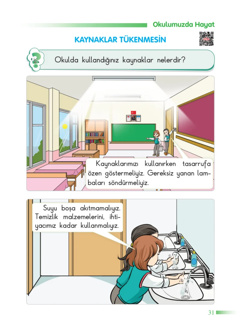 2. Sınıf Hayat Bilgisi Ders Kitabı Cevapları SDR Dİkey Yayınları Sayfa 31