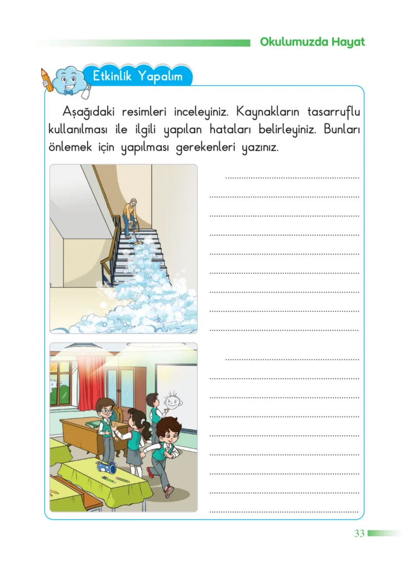 2. Sınıf Hayat Bilgisi Ders Kitabı Cevapları SDR Dİkey Yayınları Sayfa 33