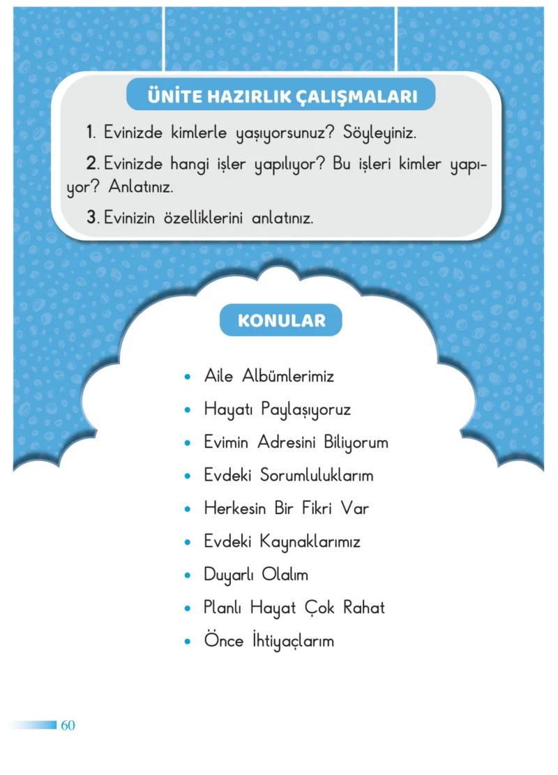 2. Sınıf Hayat Bilgisi Ders Kitabı Cevapları SDR Dİkey Yayınları Sayfa 60