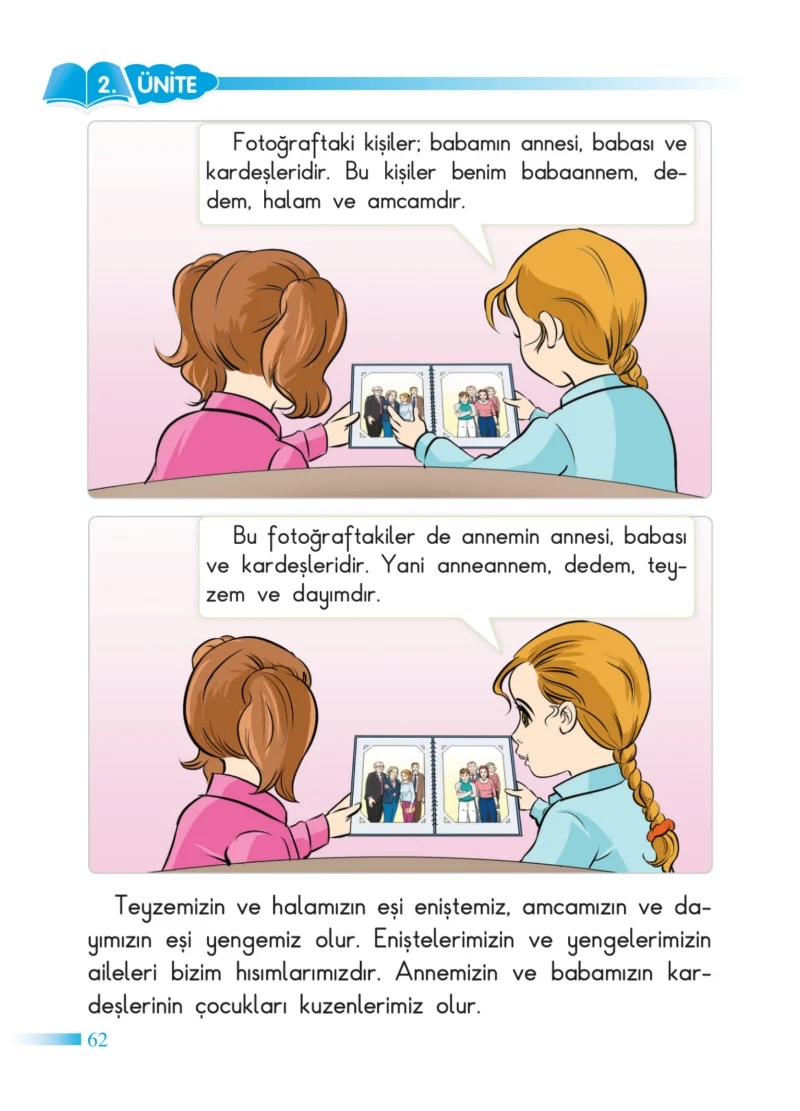 2. Sınıf Hayat Bilgisi Ders Kitabı Cevapları SDR Dİkey Yayınları Sayfa 62