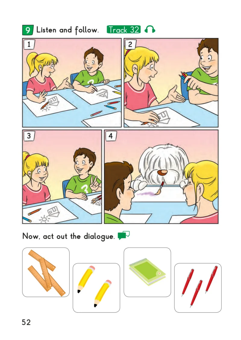 2. Sınıf İngilizce Ders Kitabı Cevapları Bilim ve Kültür Yayınları Sayfa 52