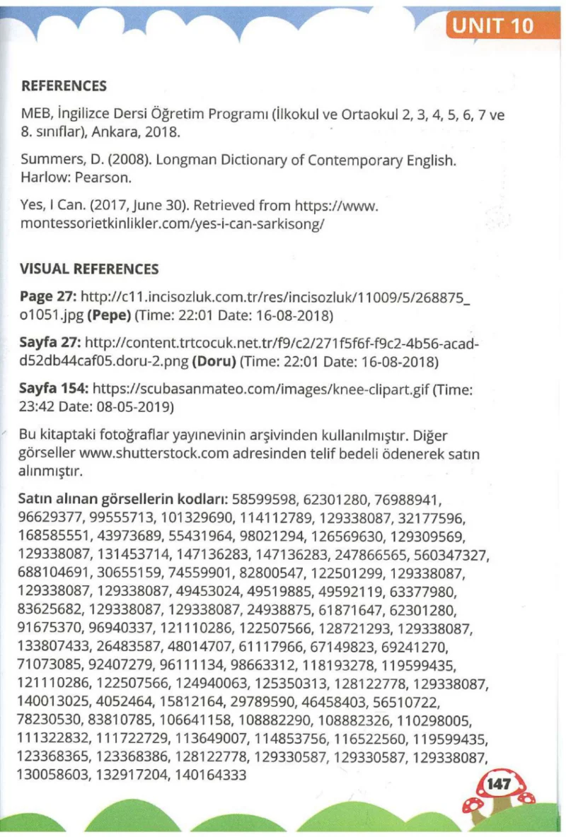 2. Sınıf İngilizce Ders Kitabı Cevapları Sözcü Yayıncılık Sayfa 147