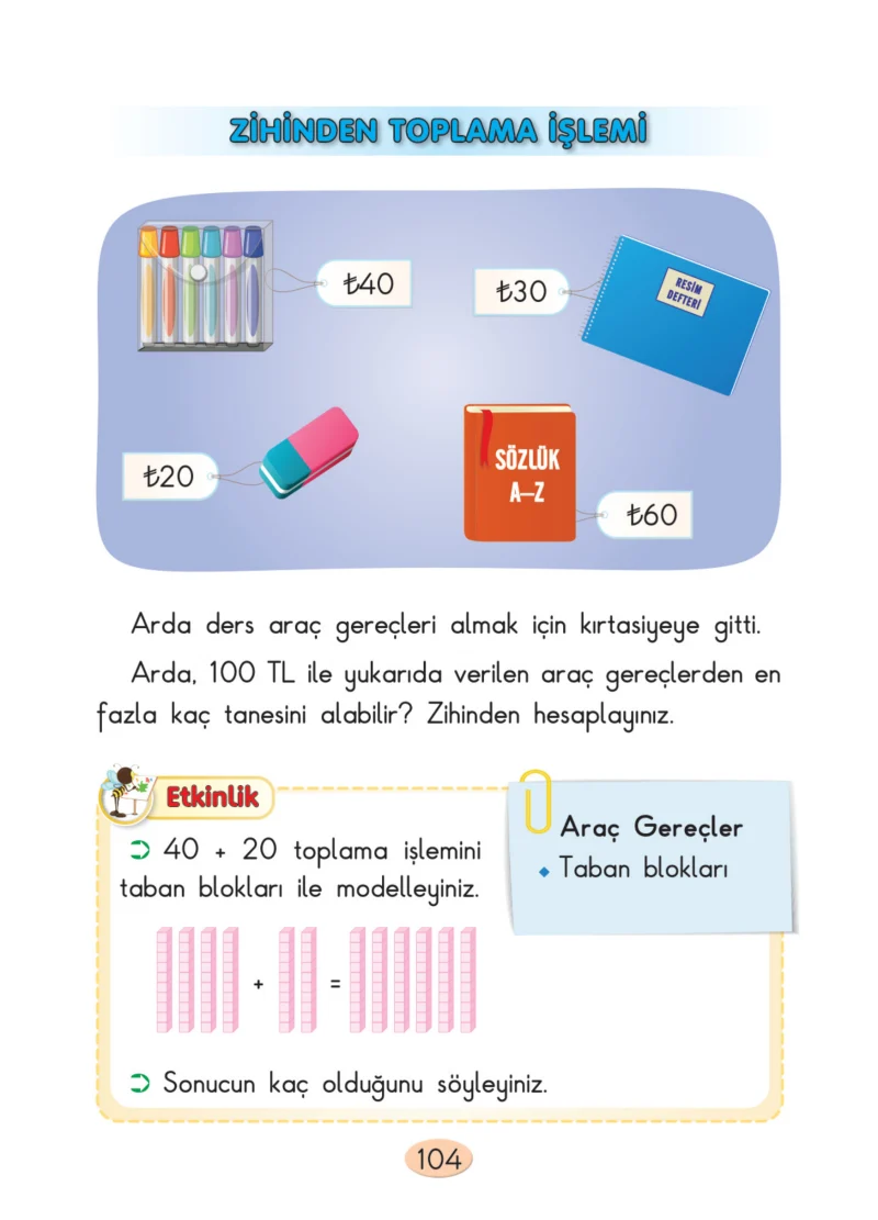 2. Sınıf Matematik Ders Kitabı Cevapları Anka Yayınları Sayfa 104