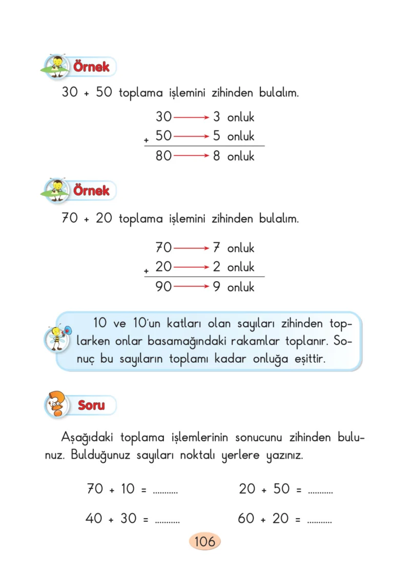 2. Sınıf Matematik Ders Kitabı Cevapları Anka Yayınları Sayfa 106
