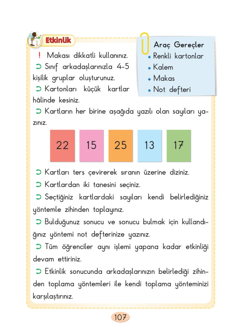 2. Sınıf Matematik Ders Kitabı Cevapları Anka Yayınları Sayfa 107