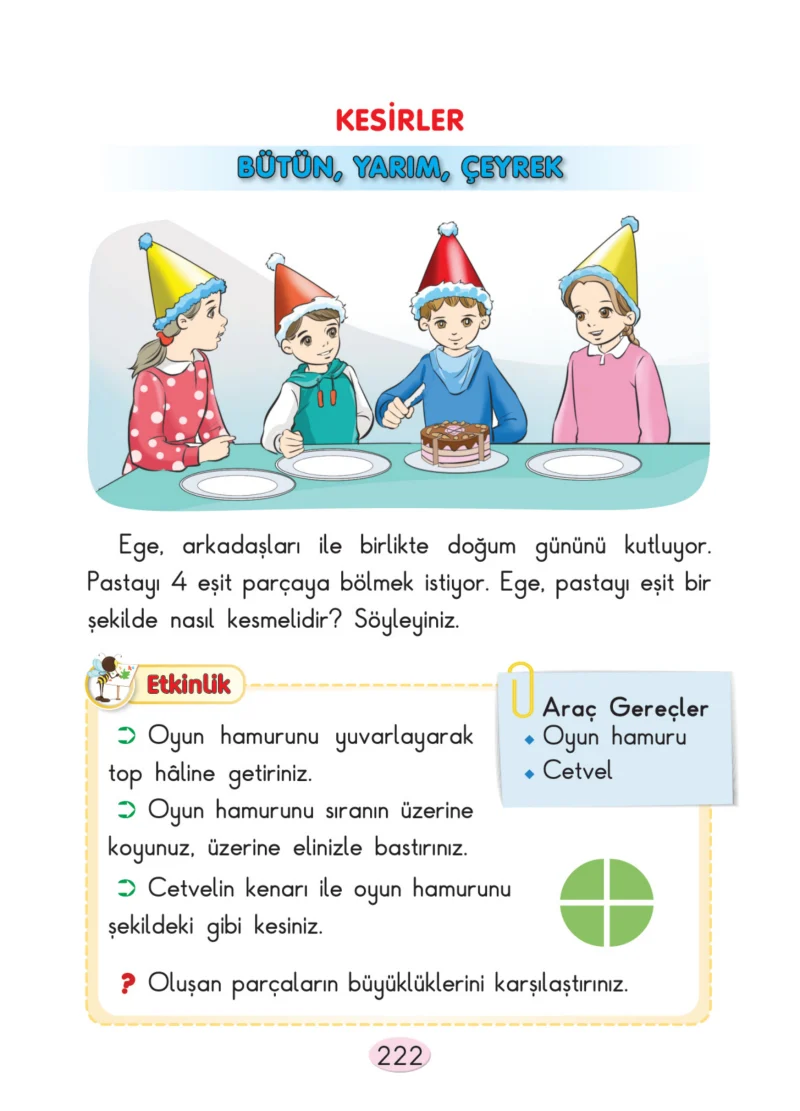 2. Sınıf Matematik Ders Kitabı Cevapları Anka Yayınları Sayfa 222