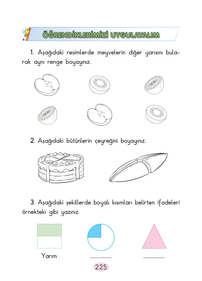 2. Sınıf Matematik Ders Kitabı Cevapları Anka Yayınları Sayfa 225
