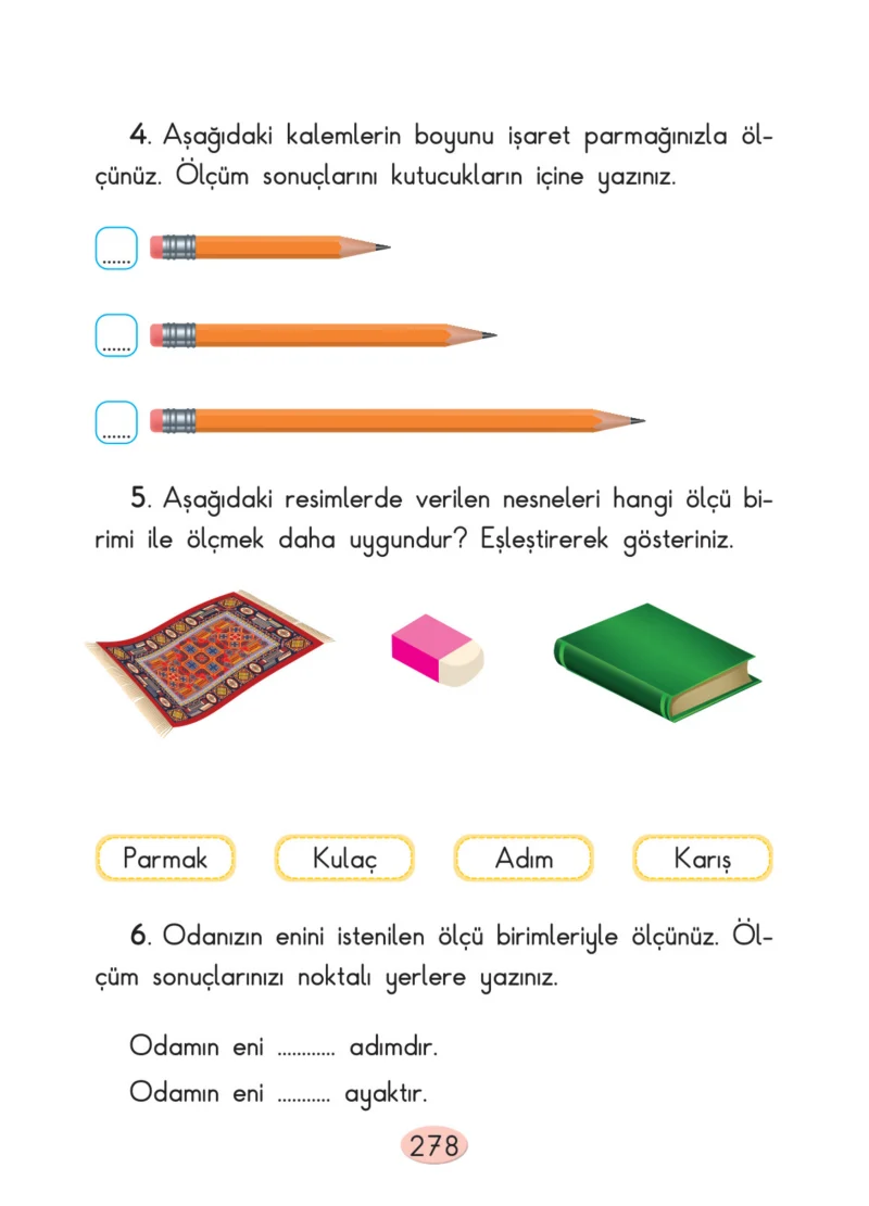2. Sınıf Matematik Ders Kitabı Cevapları Anka Yayınları Sayfa 278