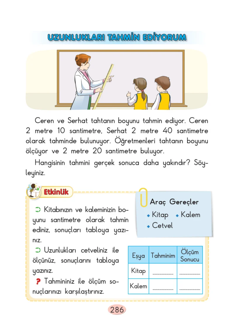 2. Sınıf Matematik Ders Kitabı Cevapları Anka Yayınları Sayfa 286