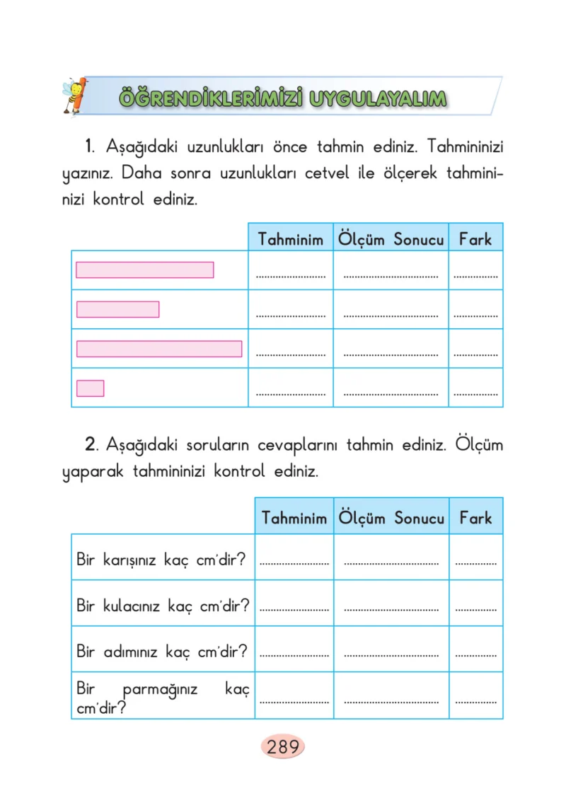 2. Sınıf Matematik Ders Kitabı Cevapları Anka Yayınları Sayfa 289