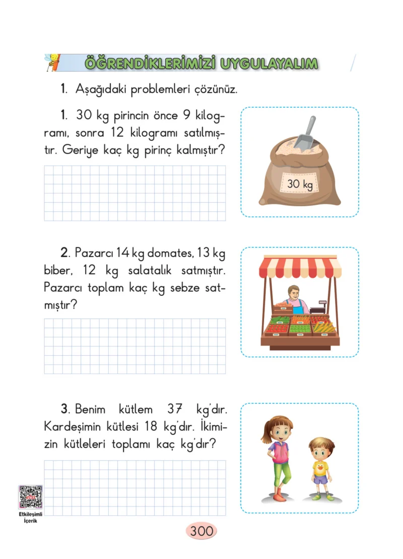 2. Sınıf Matematik Ders Kitabı Cevapları Anka Yayınları Sayfa 300