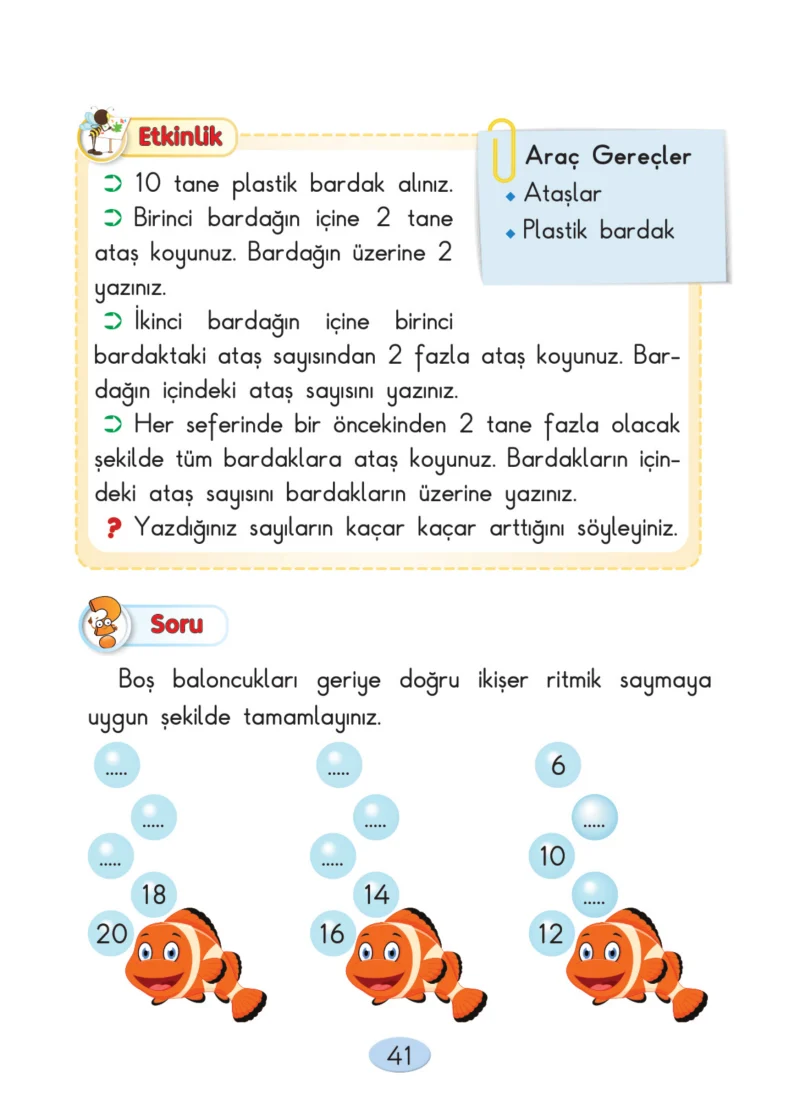 2. Sınıf Matematik Ders Kitabı Cevapları Anka Yayınları Sayfa 41